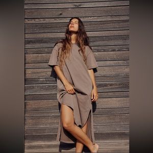 Zara Cotton Midi Dress